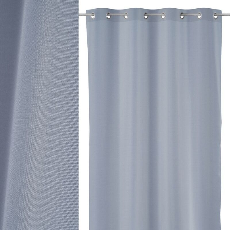 

Lolahome - Cortina lisa azul de poliéster de 140x260 cm
