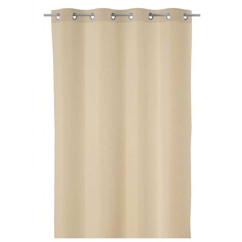 

Lolahome - Cortina lisa beige de poliéster de 140x260 cm