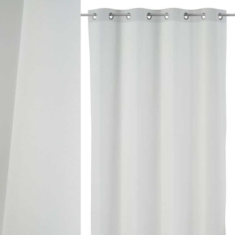 

Lolahome - Cortina lisa blanca de poliéster de 140x260 cm