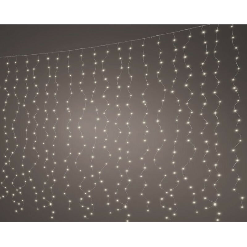 

CORTINA MICROLED 90X100CM BLANCO CALIDO - 400 LED - Ancho 190 x Alto 200 cm