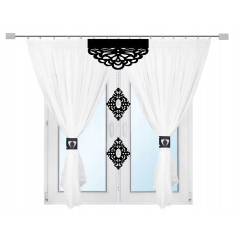 Cortina moderna K19 para salón y dormitorio, cortina AŻUR Glamour 300x150