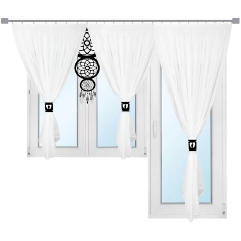 Cortina moderna para ventana/balcón de salón, atrapasueños calado 300x150 200x250