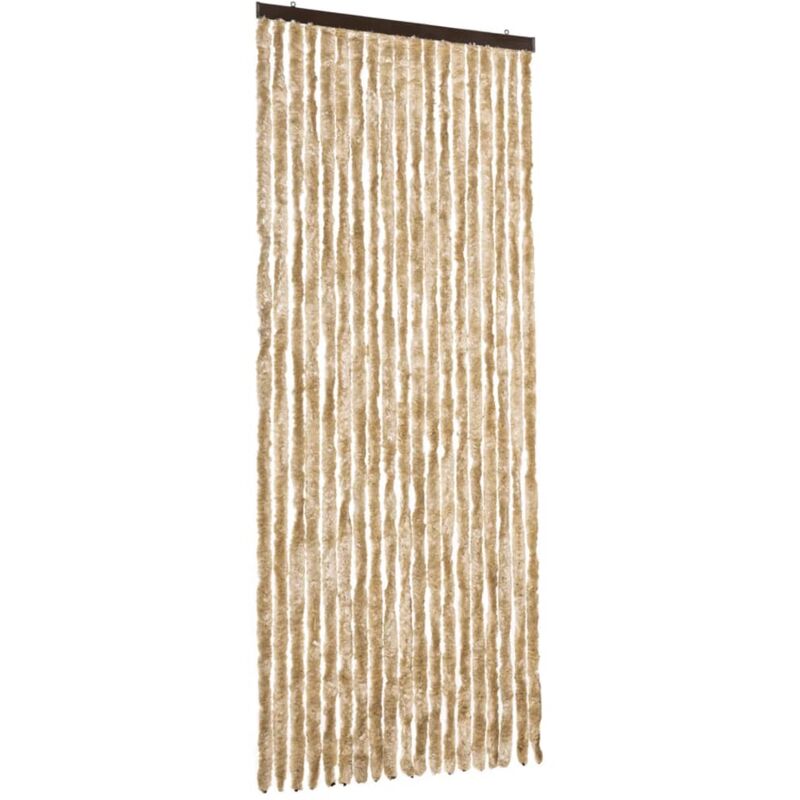 

vidaXL Cortina mosquitera beige chenilla 56x200 cm - Beige