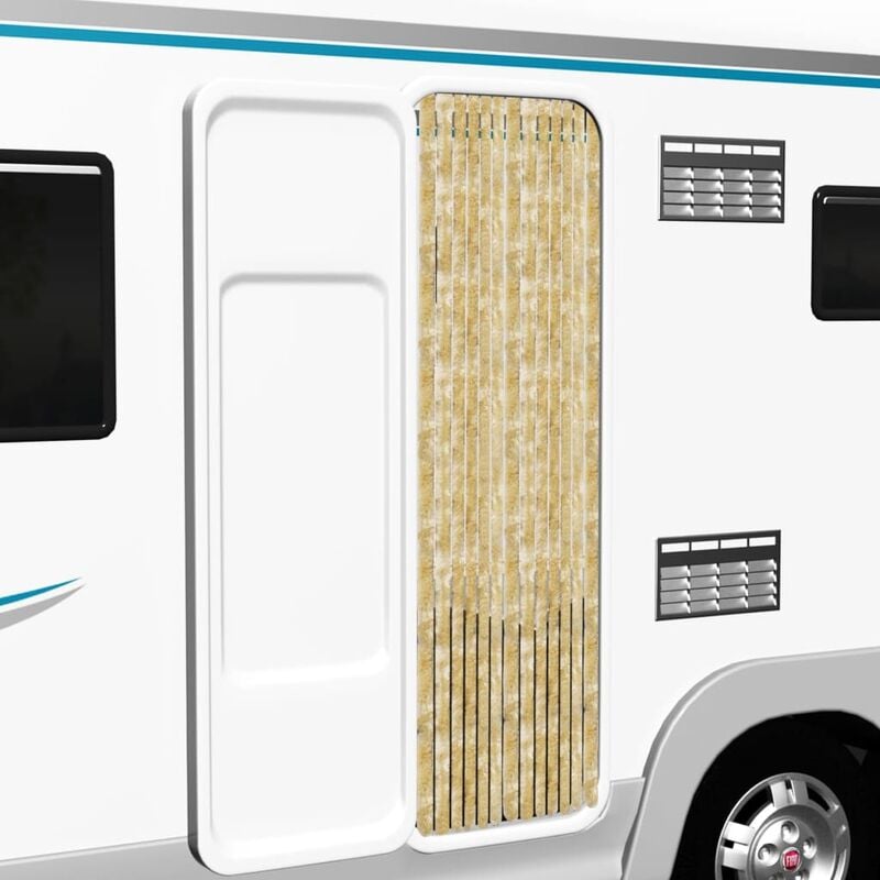 

Cortina mosquitera de chenilla beige 56x185 cm