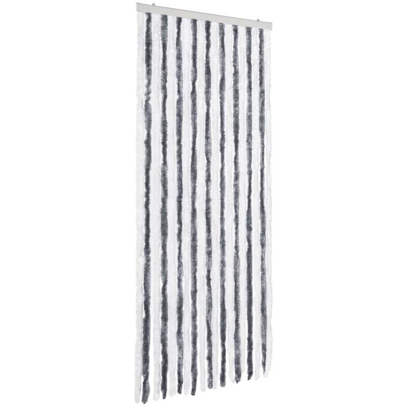 

Cortina mosquitera gris y blanco chenilla 56x200 cm - Gris - Vidaxl