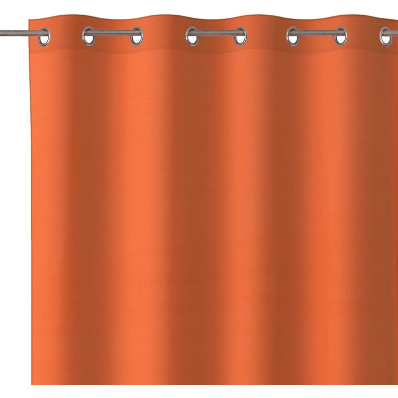 

Lolahome - Cortina naranja moderna de algodón y poliéster de 140x260 cm