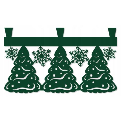 Cortina navideña Envy Snowy Christmas Syrup Patki 60x35 con