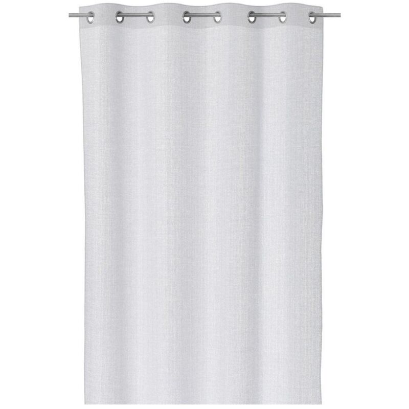 

Lolahome - Cortina ollados blanca de crepe de 140x260 cm