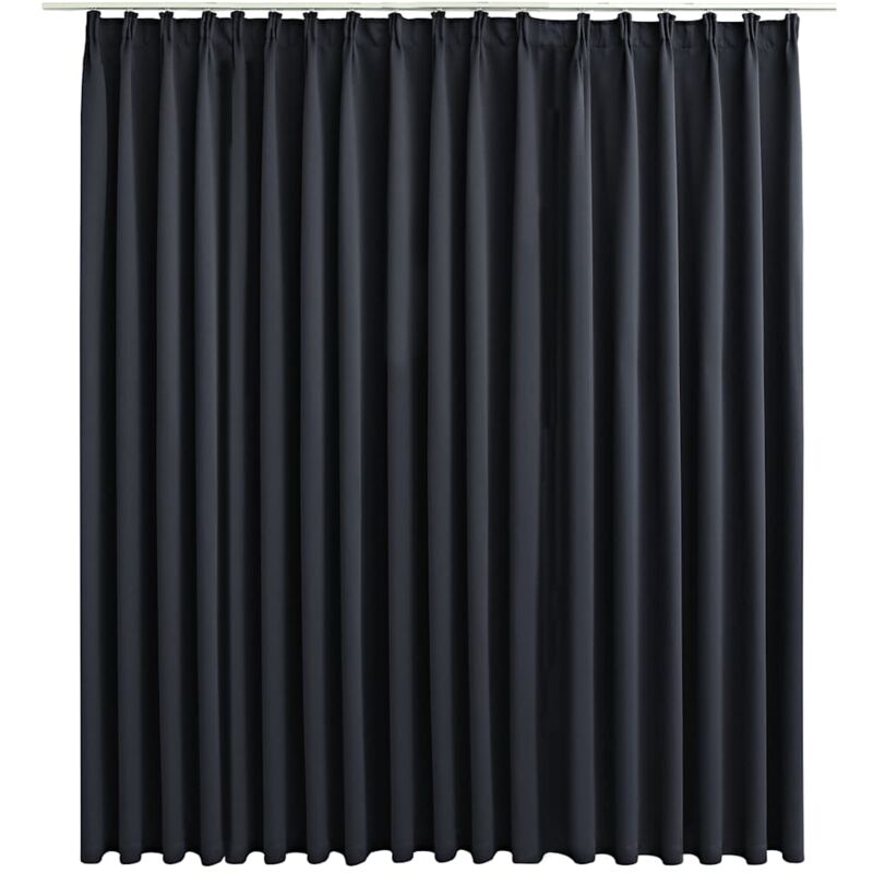 

Cortina opaca con ganchos negro 290x245 cm - Negro - Vidaxl