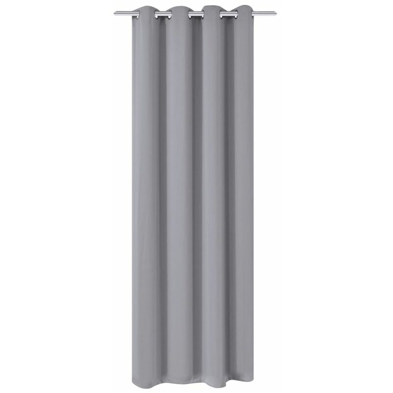 

Cortina opaca con ojales de metal 270x245 cm gris