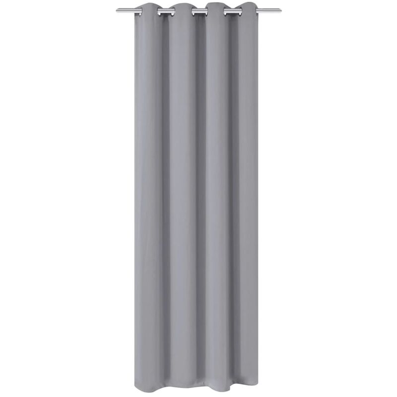 

Cortina opaca con ojales de metal 270x245 cm gris