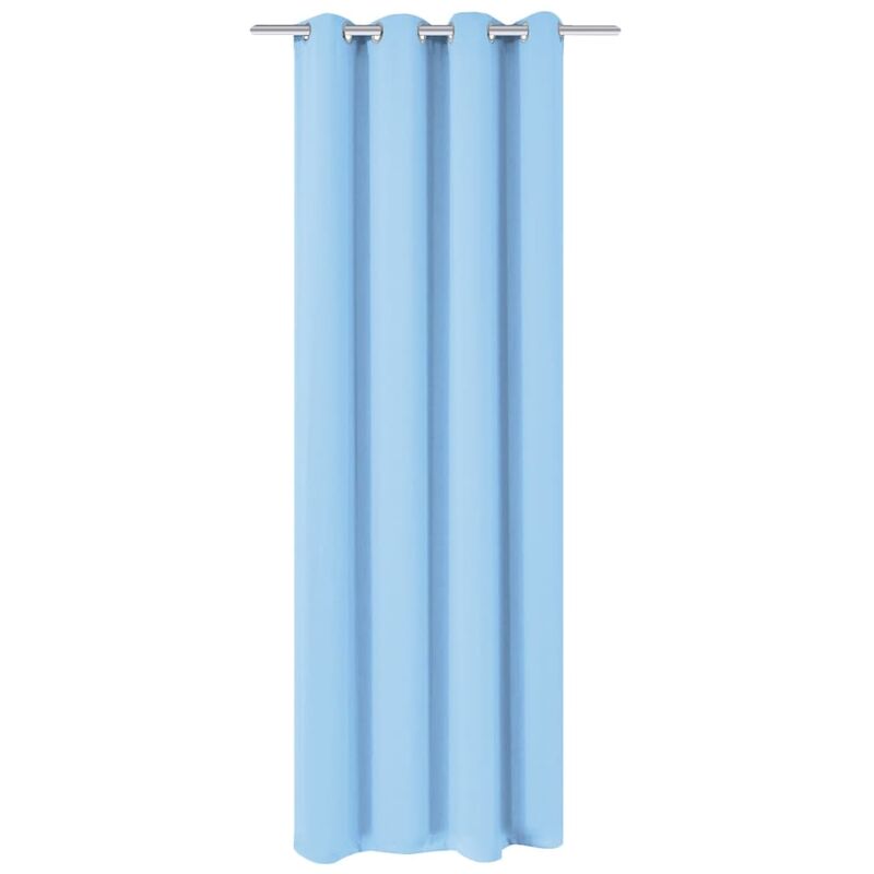 

Cortina opaca con ojales de metal 270x245 cm turquesa - Turquesa