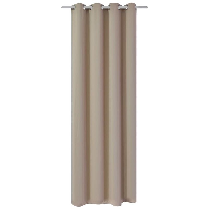 

Cortina opaca con ojales de metal crema 270x245 cm