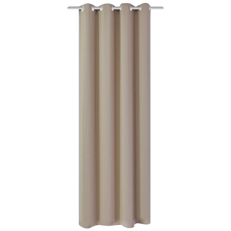 

Cortina opaca con ojales de metal crema 270x245 cm - Crema