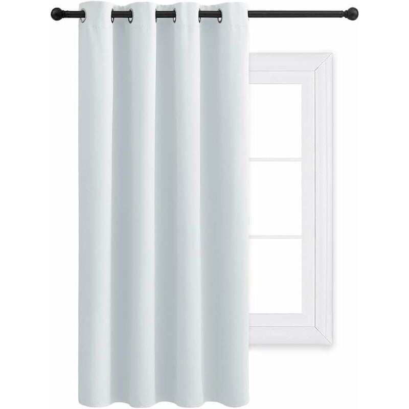 

Cortina opaca decorativa Cortinas térmicas para ventana, bloque iluminado, aislamiento acústico sólido para dormitorio de niña, hogar, 132 de ancho y