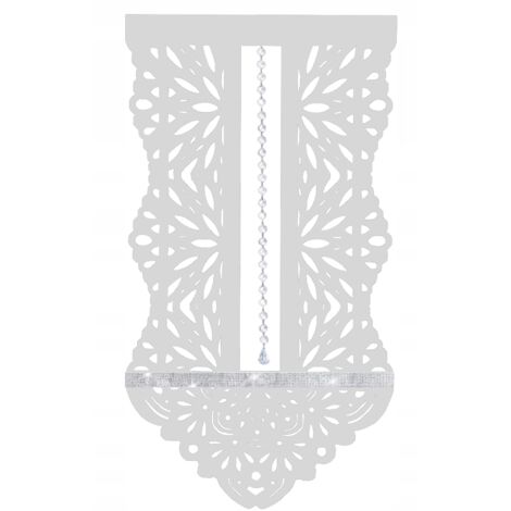 Cortina P10 – Cortina moderna y elegante a rayas con cuentas – Glamour 60x130
