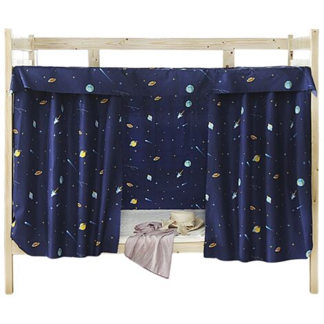 Cortina para litera, cama con dosel, mosquitera, cortina de tela para dormitorio, carpas de sombra, colchas gruesas para literas, a prueba de polvo e insectos para estudiantes universitarios.
