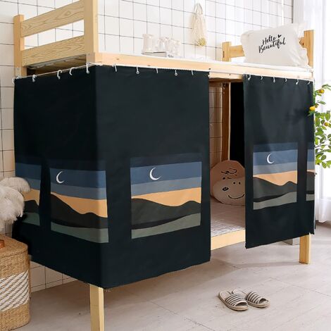 Cortina para litera de dormitorio estudiantil, cortina de sombra, carpa, cabina, tela transpirable, cortinas opacas, buena protección de la privacidad, panel a prueba de polvo, mosquitera para cama.