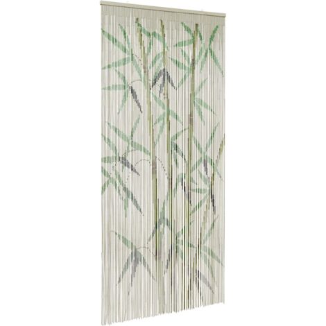 Cortina para puerta insectos estampado de bambú 100x220cm bambú