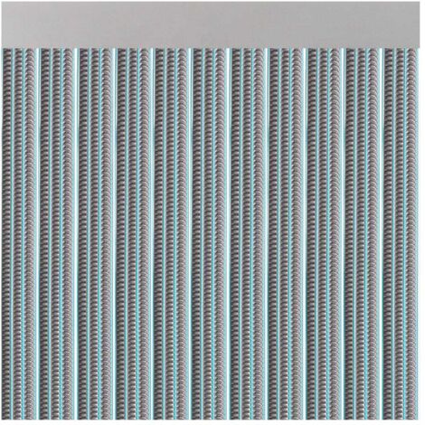 Cortina para puerta modelo "lisboa" color gris 90x210cm m63581 acudam