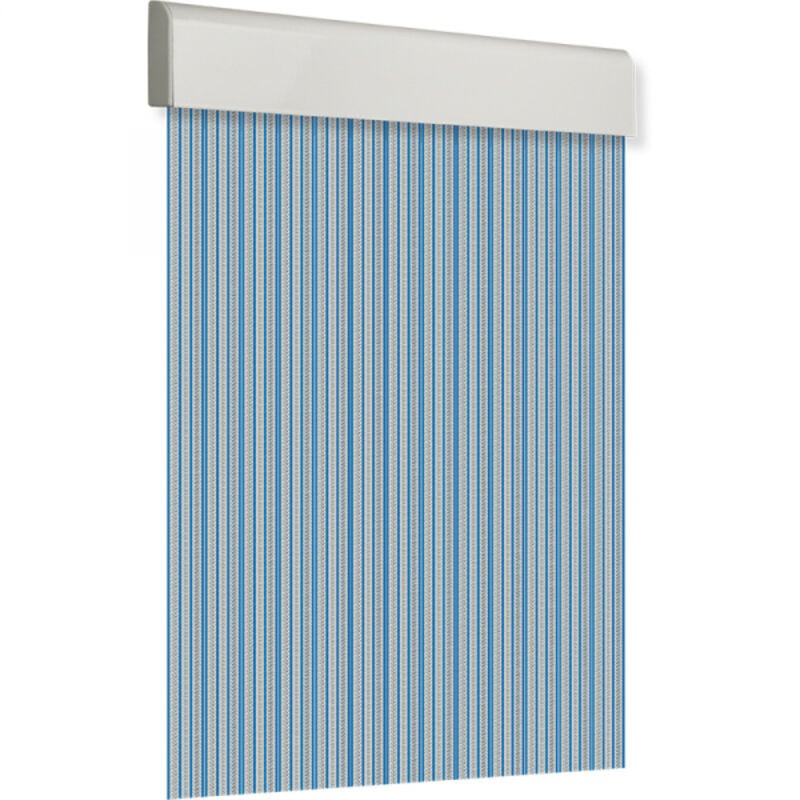 EDM - Rideau de porte 120x210cm plat brut n°6 bleu cristal