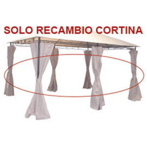 QFPLUS CORTINA RECAMBIO (JGO 6U) P/PERGOLA METAL 2,95X3,9 CRUDO PARA PERGOLA 9671400 - TGGSTL0046 SIDE WALL