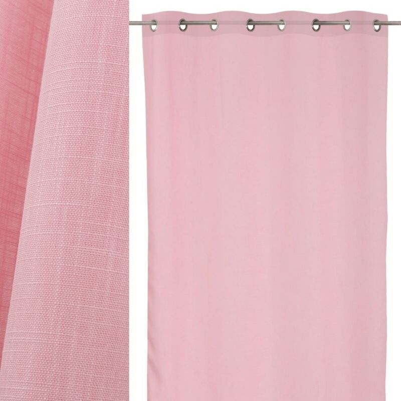 

Lolahome - Cortina rosa clásica de microfibra de 140x260 cm