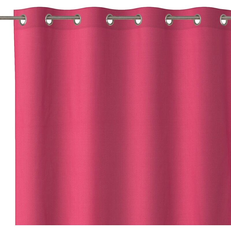 

Lolahome - Cortina rosa moderna de algodón y poliéster de 140x260 cm
