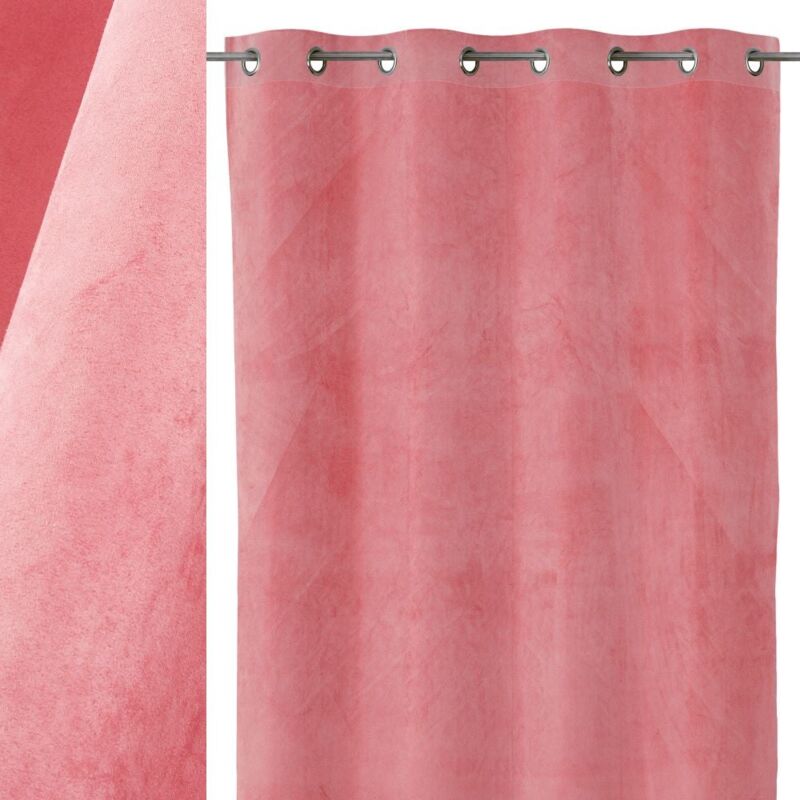 

Cortina rosa moderna de microfibra de 140x260 cm
