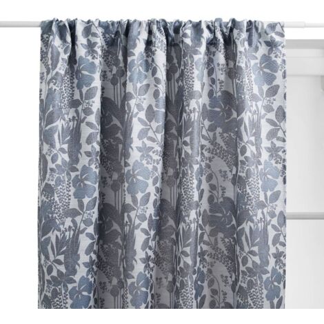 Cortina Samara 140x260cm azul tormenta - Atmosphera créateur d'intérieur