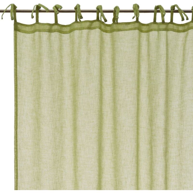 

Cortina verde microfibra de 260x140 cm