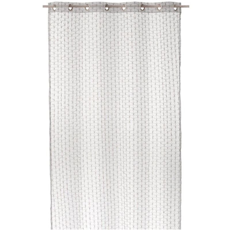 

Lolahome - Cortina visillo blanca de microfibra de 260x140 cm