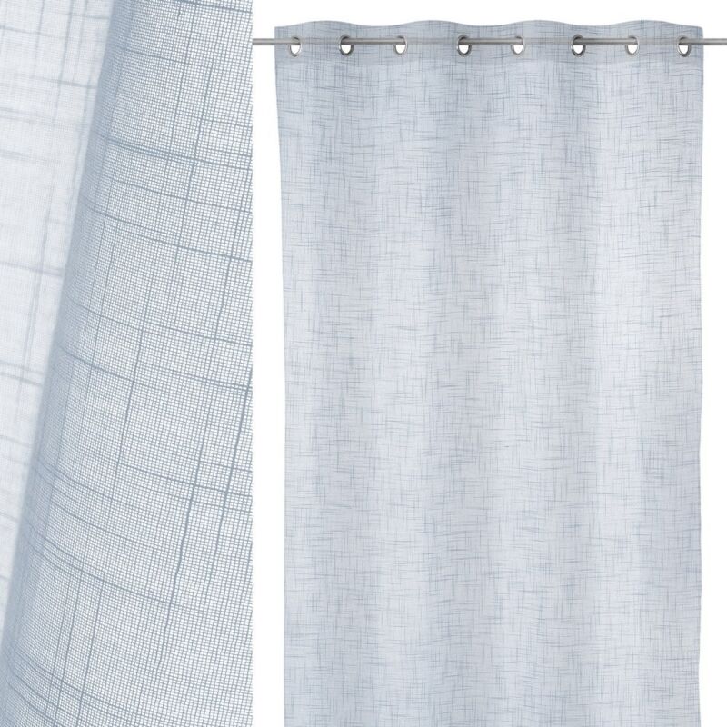 

Lolahome - Cortina visillo con textura gris de poliéster de 140x260cm