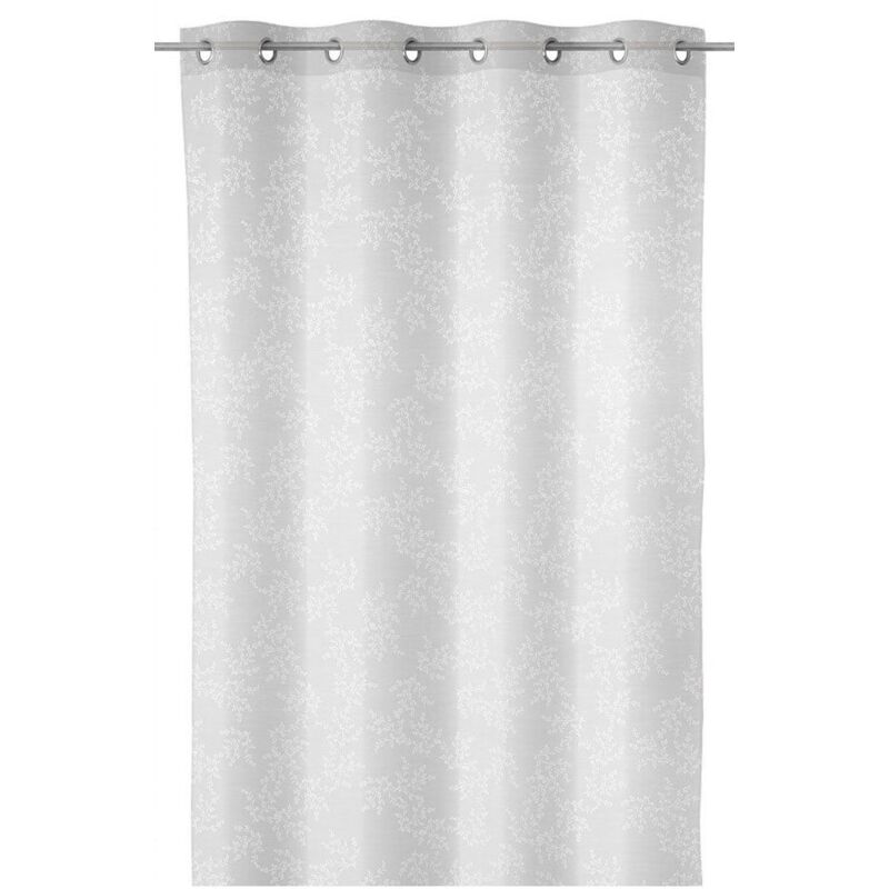 

Lolahome - Cortina visillo confeccionada en viscosa y poliéster blancade 140x260cm