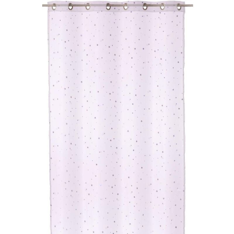

Lolahome - Cortina visillo rosa de microfibra de 260x140 cm