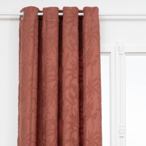 Cortina Willow jacquard terracota 135x260cm - Atmosphera créateur d'intérieur