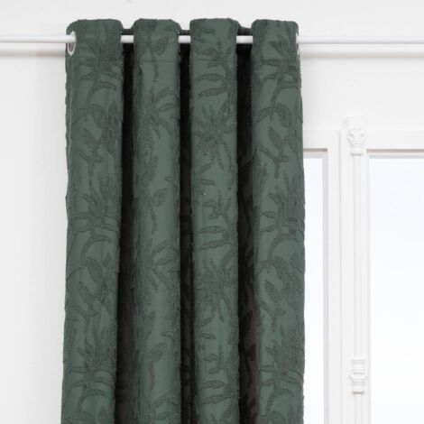 Cortina Willow jacquard verde celadón 135x260cm - Atmosphera créateur d'intérieur