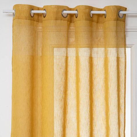 Cortinas - amarillo ocre - 140x240 cm - Atmosphera créateur d'intérieur
