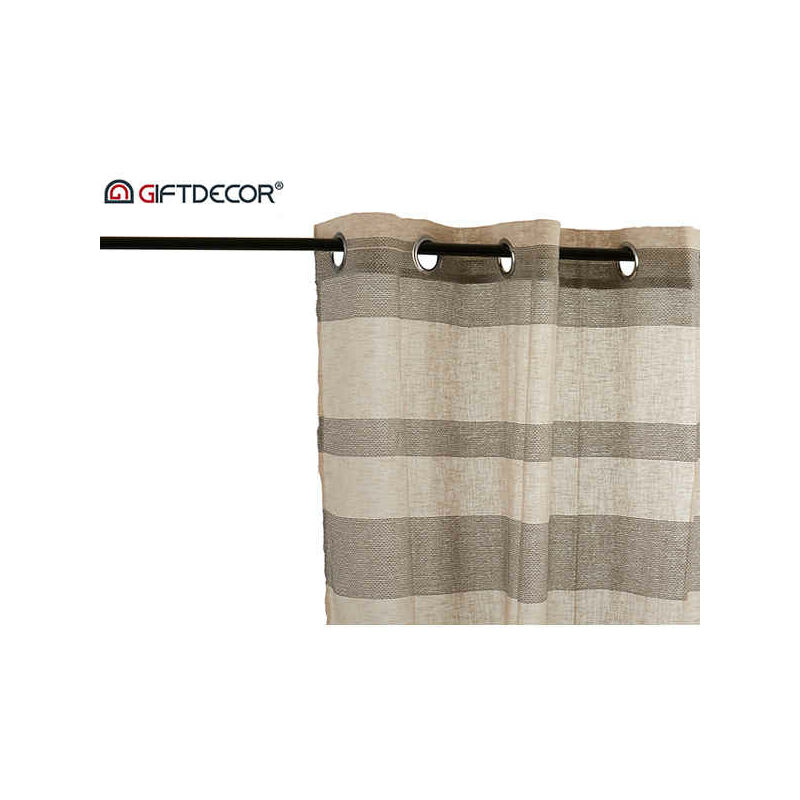 

Cortinas Beige Gris (260 x 1 x 140 cm)