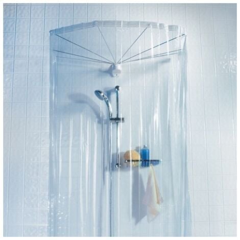 Cortinas de ducha PEVA OMBRELLA 200x170cm Transparente Spirella