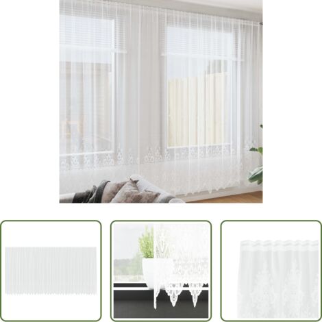 Cortinas florales -  Cortina de Encaje con cortinas Floral 260 x 900 cm Poliéster