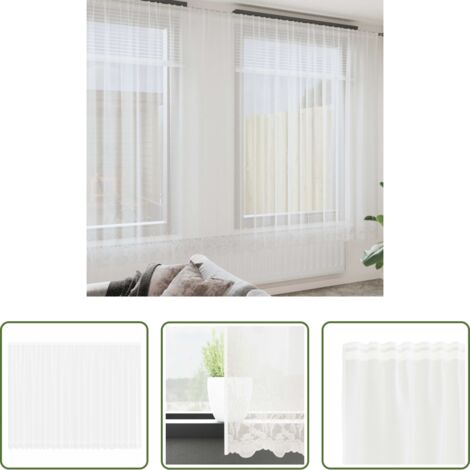 Cortinas florales -  Cortina de Encaje con cortinas Floral 300 x 600 cm Poliéster