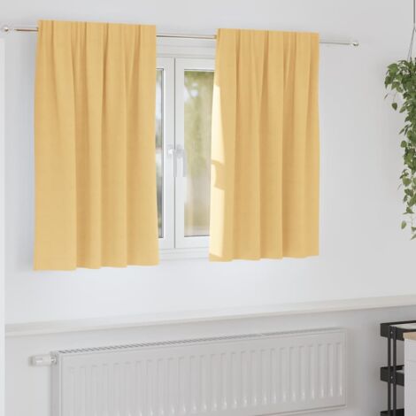 Cortinas opacas con cortinas Beige Poliéster