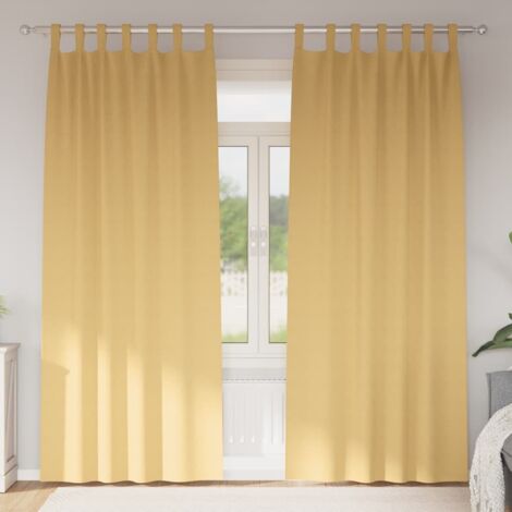 Cortinas opacas con cortinas Beige Poliéster