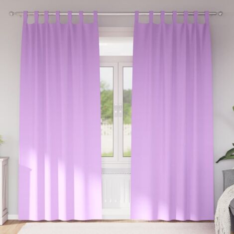 Cortinas opacas con cortinas Morado Poliéster