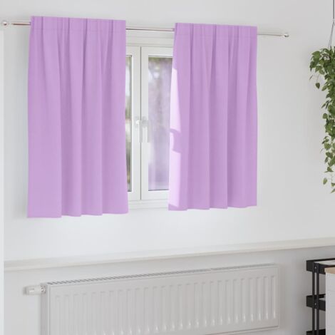 Cortinas opacas con cortinas Morado Poliéster