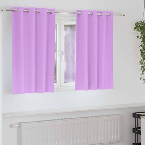 Cortinas opacas con cortinas Morado Poliéster