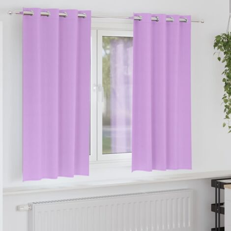 Cortinas opacas con cortinas Morado Poliéster