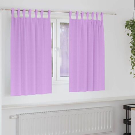 Cortinas opacas con cortinas Morado Poliéster