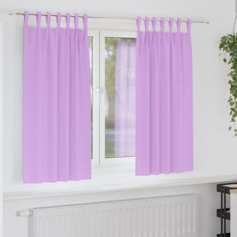Cortinas opacas con cortinas Morado Poliéster